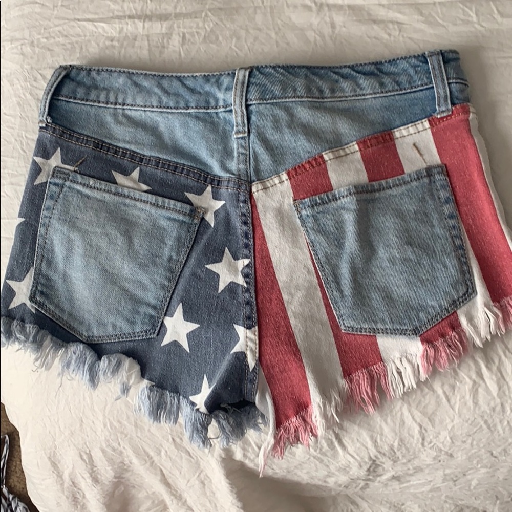 American flag shorts